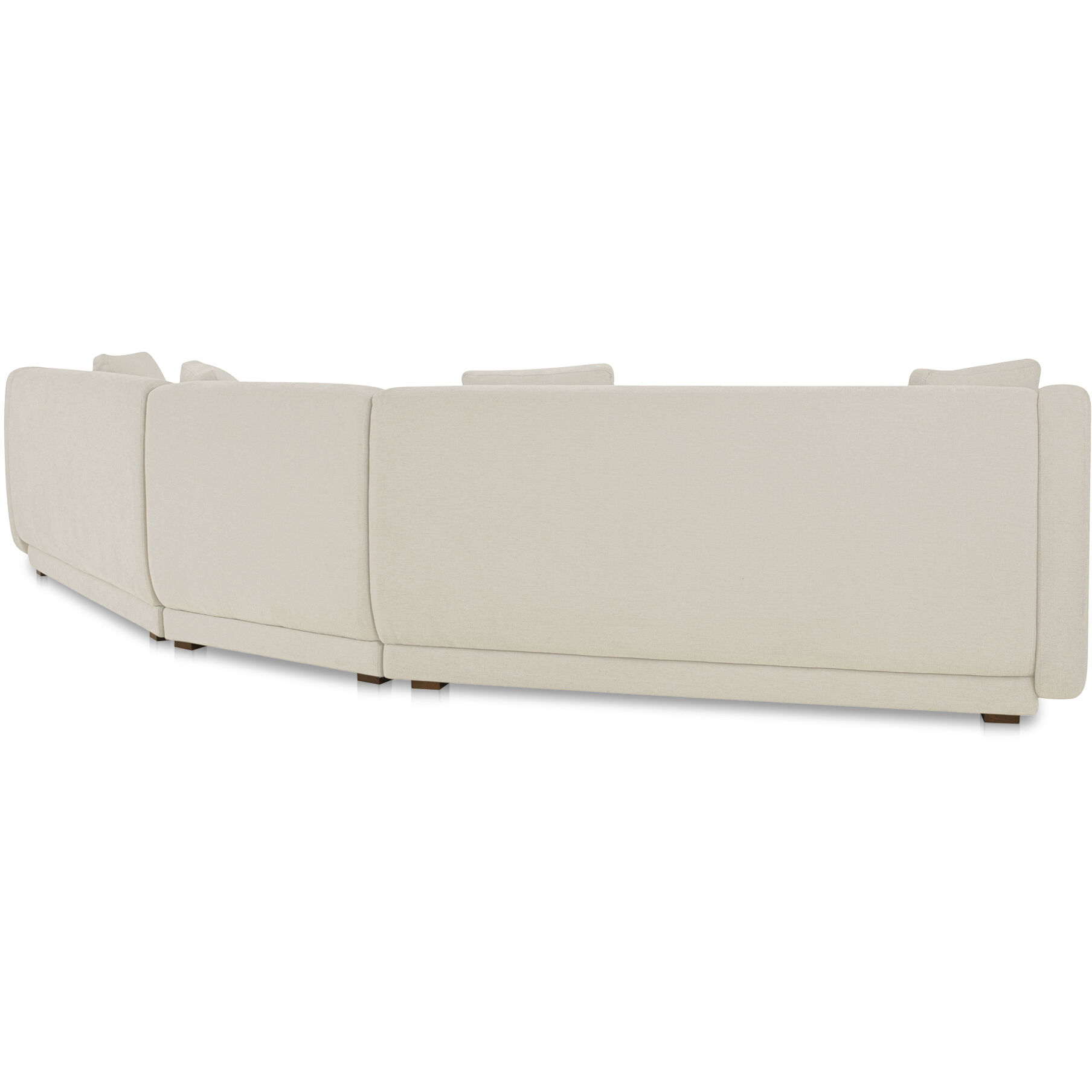 Fraser White Modular Sectional with Slipper, 3 Piece